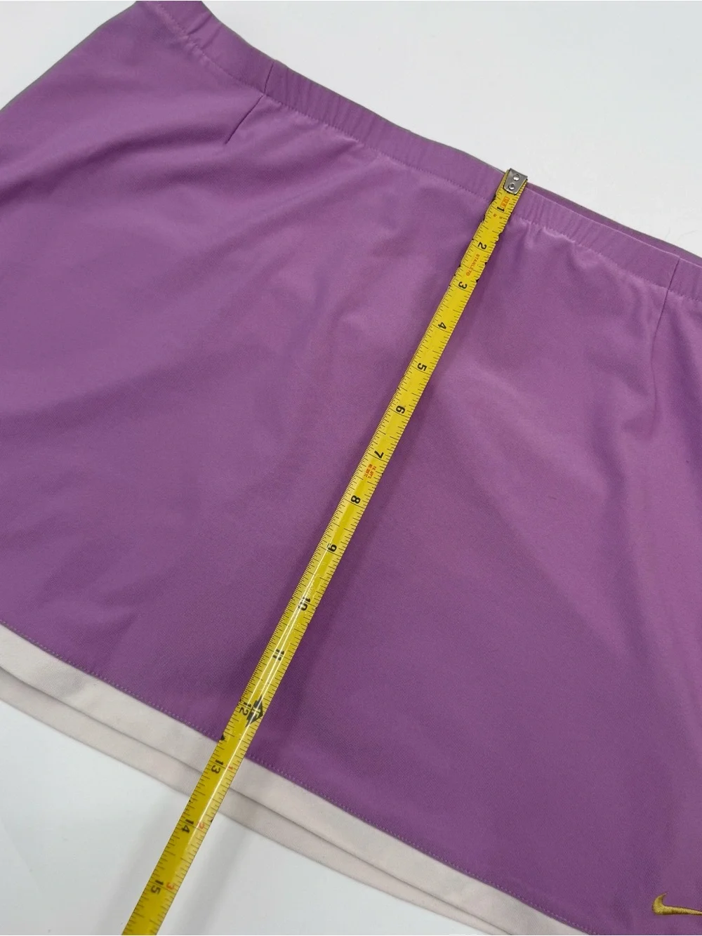 Nike Lavender Athletic Skort with Yellow Swoosh